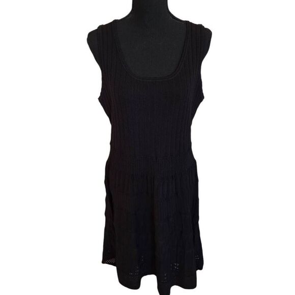 NWT Merokeety Womens Knit Sleeveless Fit And Flare Sweater Dress Black XL - Picture 5 of 13